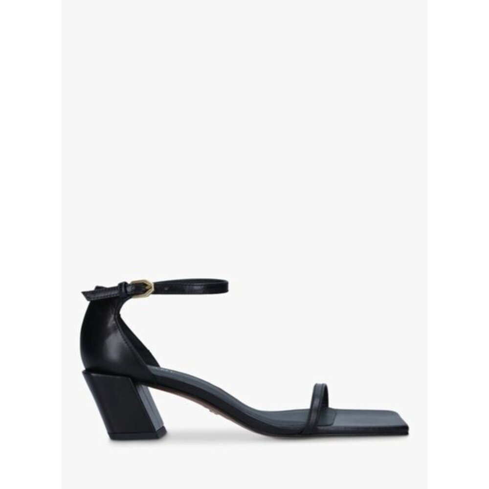 NWOB FRAME Black Le Summit Square Toe Strappy Leather Sandals size 36